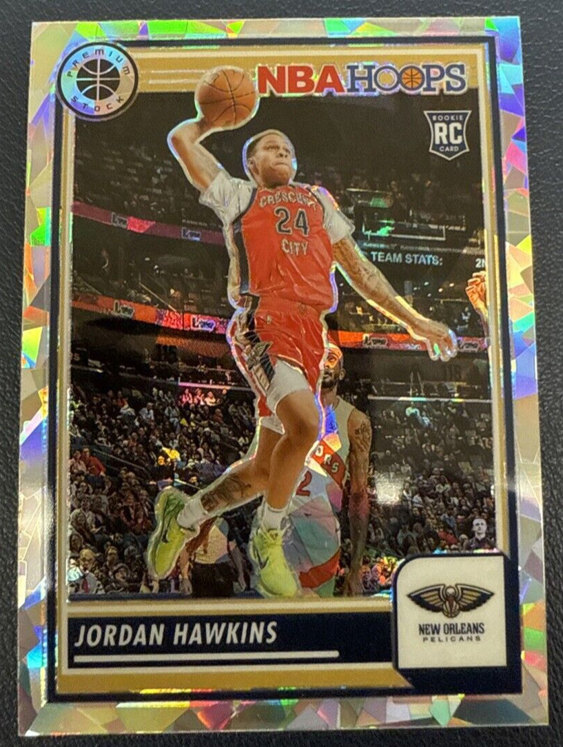 2023-24 Panini NBA Hoops Premium Stock - Ice Prizm #125 Jordan Hawkins (RC)