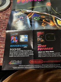 Vintage 1987 STAR VOYAGER Nintendo NES Game Poster 11.5" x 16" ACL-SV-US Acclaim