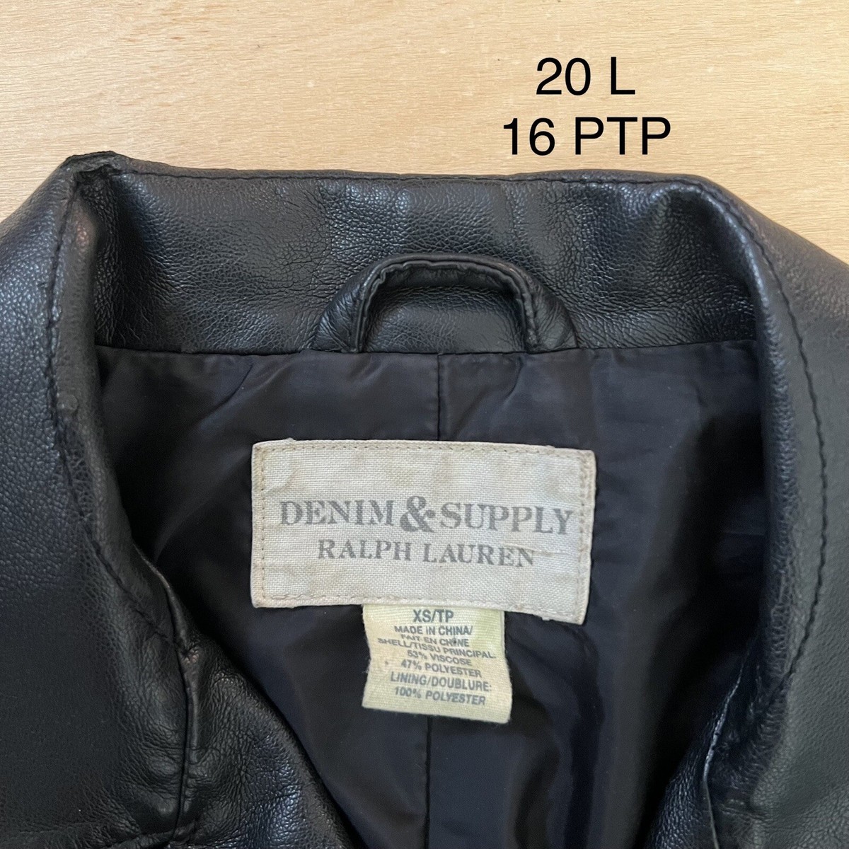 DENIM & SUPPLY Ralph Lauren ライダースジャケット Denim & Supply Ralph Lauren Motorcycle Jacket Women's XS Black