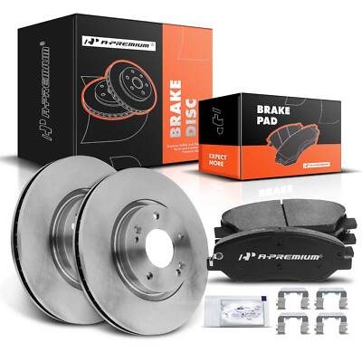 Ford Mazda Mercury Front Ceramic Performance Brake Pad & Rotor Kit TRQ Performan