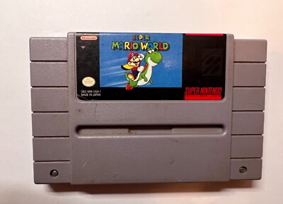 Super Mario World SNES Super Nintendo 1990 1991 Authentic Tested