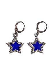America's Team NFL Football Blue Star Earrings NEW