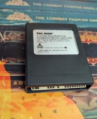 Pac Man (1983) Commodore 64 C64 (Modul / Cartridge) works 8-bit classic
