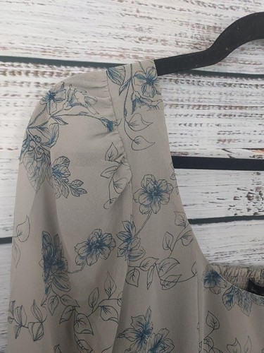 Top House of Harlow Mujer Pequeño Gris Coqueta Recortado Manga Larga Estampado Floral - Imagen 3 de 10