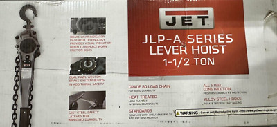 JET 287402 JLP-150A-15 1-1/2 Ton JLP-A Series Lever Hoist w/ 15' Lift