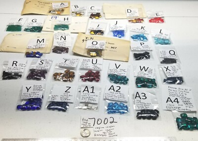 Vtg Rectangle Rhinestone PB Flat Craft Repair Jewelry Lot Some Swarovski WG 7002
