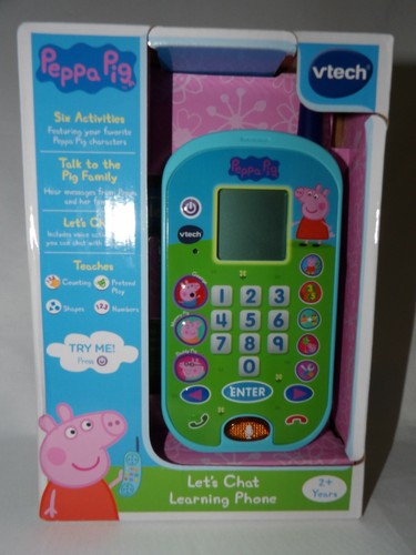 Peppa Pig VTECH Learning Phone Teaches Counting, Shapes, Numbers, more - Picture 2 of 5