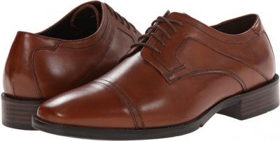 JOHNSTON AND MURPHY LARSEY 2 CAP TOE TAN LEATHER SHOES 11.5  display picture 1