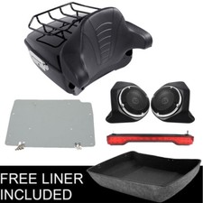 King Trunk Pad w/ Speakers Tail Light Plate Fit For Harley Road Glide King 14-26