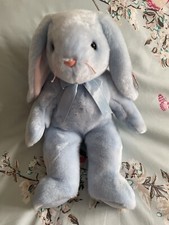 TY Blue Beanie Bunny Buddy  “Flippity”