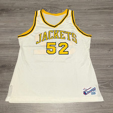 VTG 1980s Georgia Tech Yellow Jackets #52 College Basketball Champion Jersey M/L