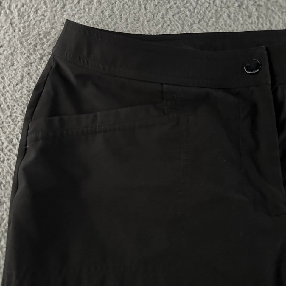 Pantalones para mujer Zenergy By Chicos negros talla 0 cargo mezcla de poliéster Foto 3 de 4