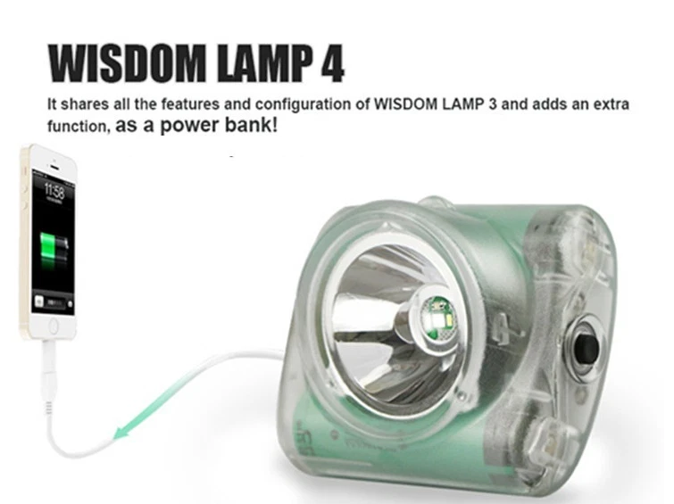 Wisdom Cap Lamp Model 4 (4A) LED Rechargeable Hard Hat Cordless Mine Light  - Image 2 of 4