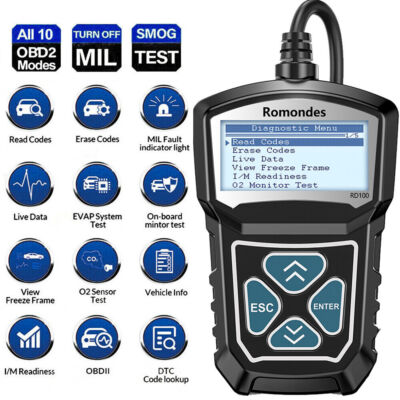 Romondes RD100 OBD2 Scanner für Mercedes Opel Ford BMW Renault Fiat alle Marken
