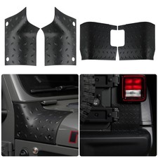 Jeep Cowl Body Armor Outer Cover Rear Corner Guard Set 4pcs for 2018-2024