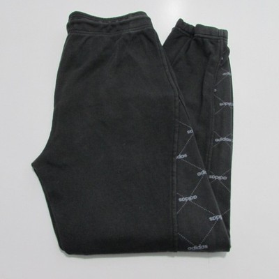 Adidas Jungen Baumwolle/Polyester Sport Jogginghose Schwarz W26-28 / L29 UK SKU Y06056