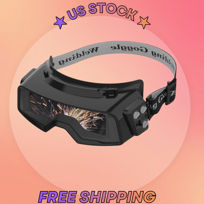 Auto Darkening Welding Goggles Wide Shade 4/5-13 Grinding Glasses Welder Mask
