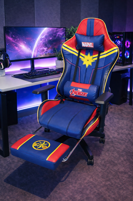 Premium Marvel Edition Gaming Chair - Massage & Footrest | eBay