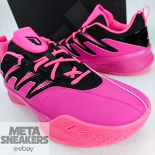 Adidas US 14 Men's Pink Black Lifestyle Basketball Dame Certified 3   JI1545 New