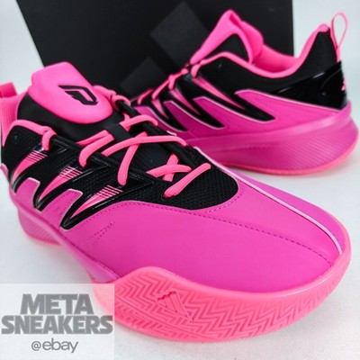 Adidas US 14 Men's Pink Black Lifestyle Basketball Dame Certified 3   JI1545 NIB