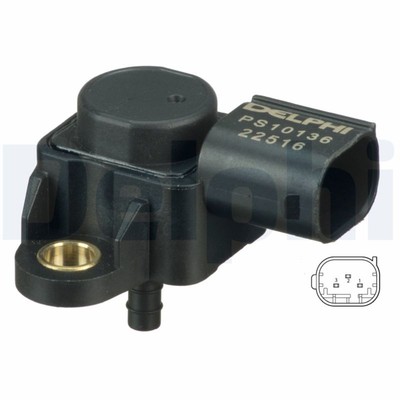 Sensor, Saugrohrdruck DELPHI PS10136