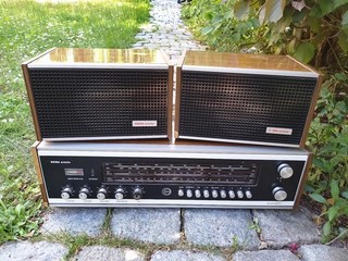 DDR Receiver REMA arietta 734 in Hochglanz Boxen – rft robotron stern radio
