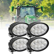 4pcs Oval Led Work Light For New Holland John Deere Massey Case Ih Jcb Tractors