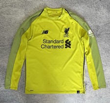 Liverpool Goalkeeper Shirt 2018 2019 New Balance Yellow Long Sleeve Jersey Men M
