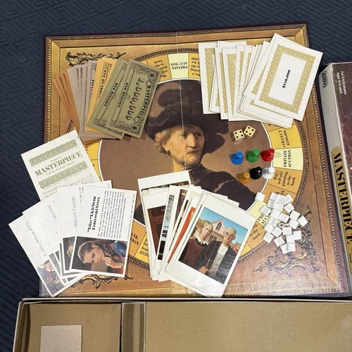 Vtg 1970 Masterpiece The Art Auction Game Parker Brothers ~ Complete In Box 1I78