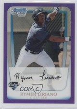 2011 Bowman Chrome Prospects Purple Refractor 91/700 Rymer Liriano #BCP101 1g9
