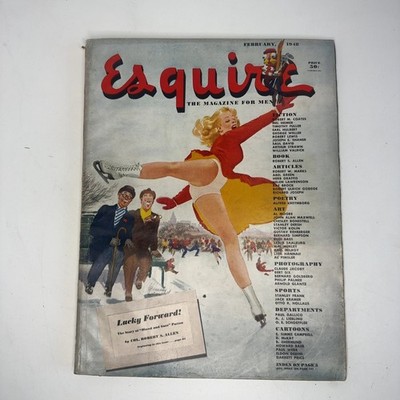 Esquire Magazine February 1948 Men's Lifestyle Special Edition Collectible
