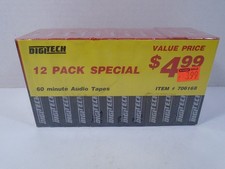 DIGTECH--12 PACK SPECIAL --60 MINUTE CASSETTE AUDIO TAPES (NEW)
