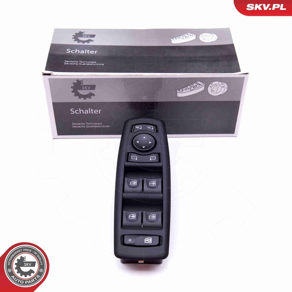 Schalter Fensterheber Esen Skv 37SKV129 FüR Renault Laguna 3 BT0 KT0 Fluence Dci-image