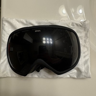 Anon Ski Goggles Blackout Teal Lense Great Condition With Case