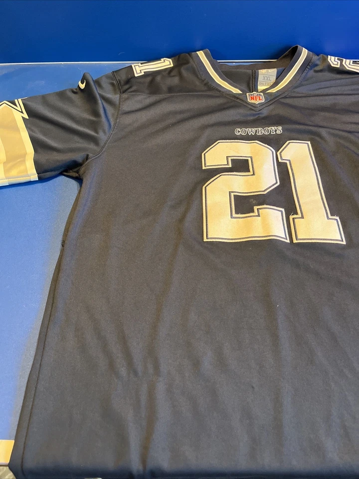 Camiseta de fútbol americano Dallas Cowboys 2xl azul NFL fútbol Ezekiel Elliott Zeke Nike Foto 2 de 4