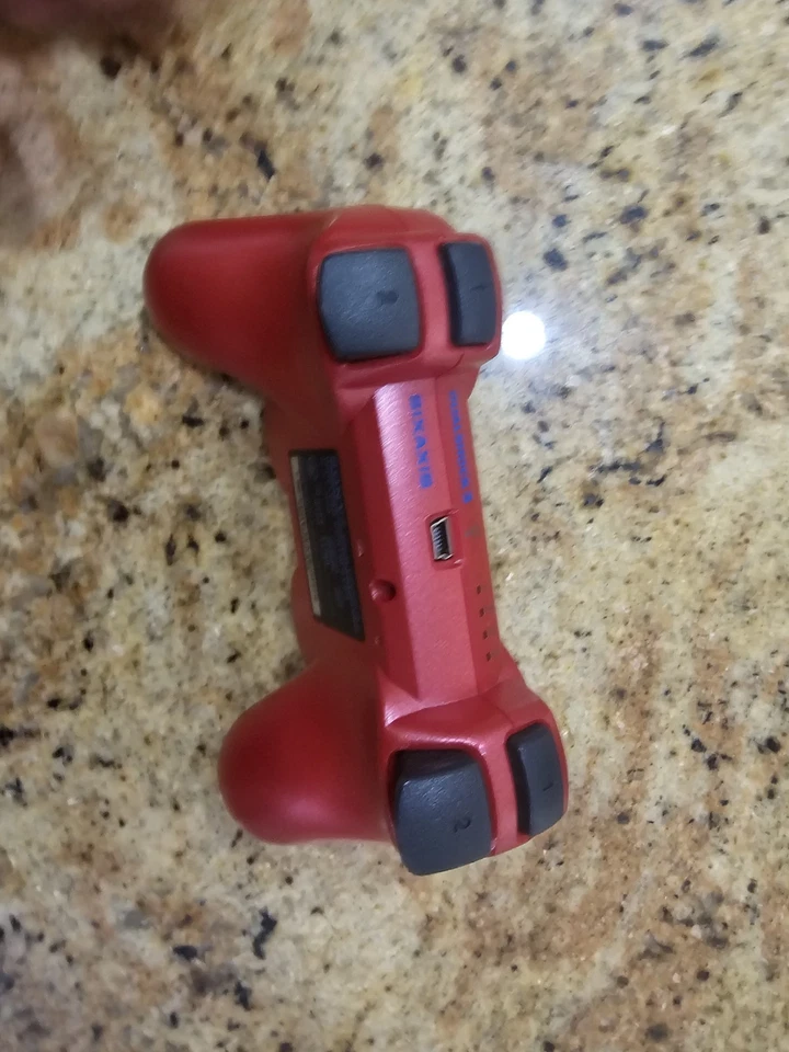 Controlador Sony Playstation 3 PS3 DualShock 3 Rojo Escarlata Genuino OEM RARO Foto 3 de 3