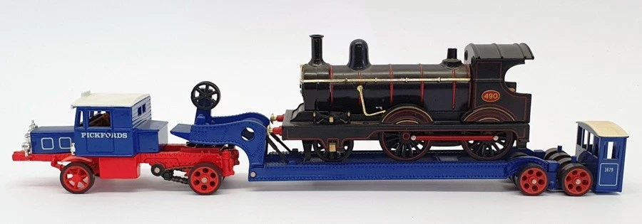 Matchbox YS-16 - 1929 Scammell 100 Ton Truck & Trailer Locomotive Load - Image 3 of 4