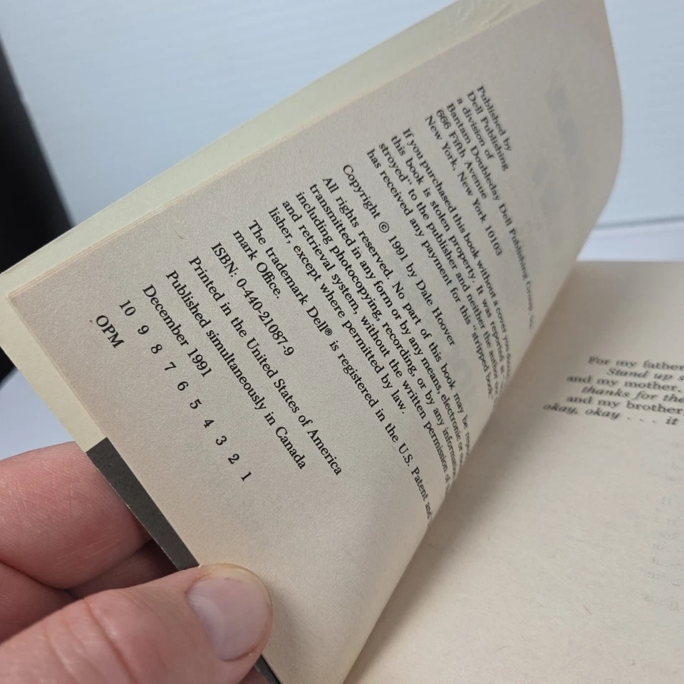 DALE HOOVER DELL ABYSS 1ST EDITION - Shadow Twin 1991 (Paperbacks From Hell) Foto 4 de 4