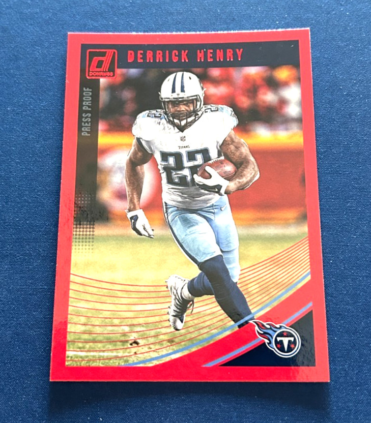 2018 Donruss Football Derrick Henry Red Press Proof #279 Future HOF NM