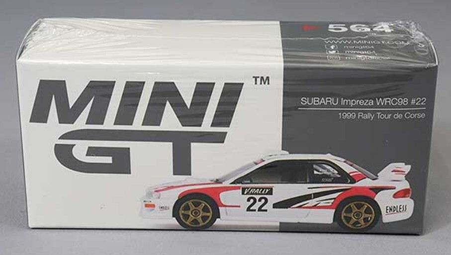 Mini GT 1/64 Subaru Impreza S5 Wrc98 1999 Rally Tour De Corse 22