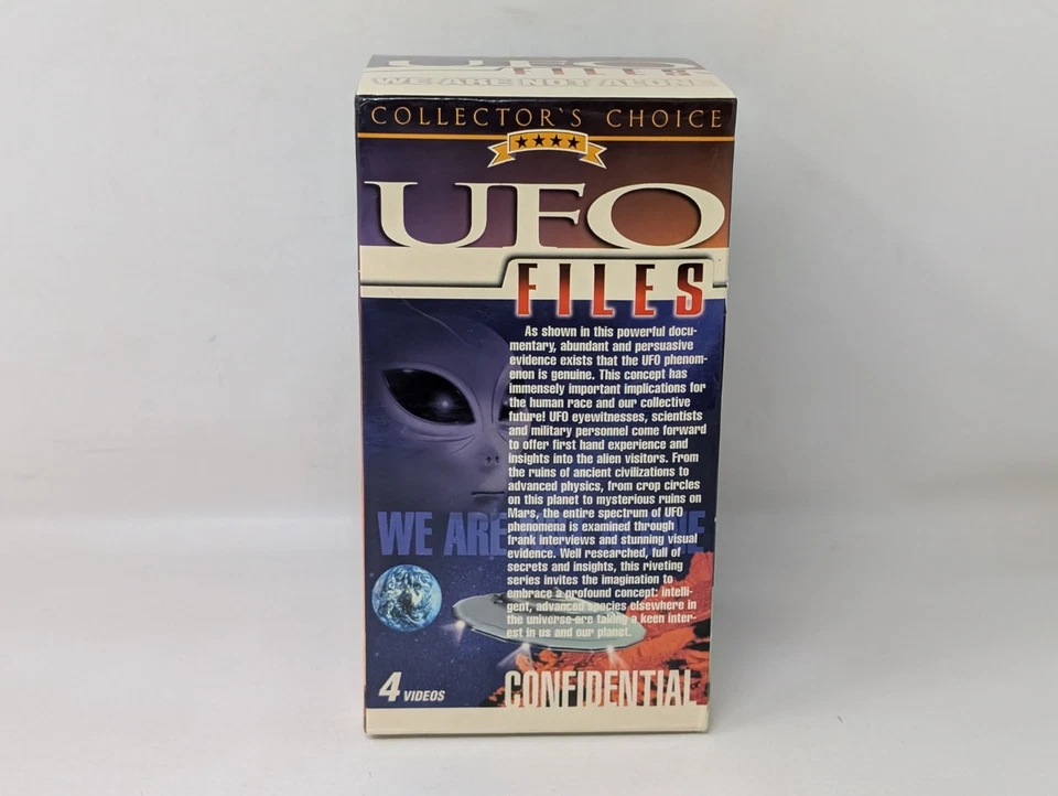 UFO Files VHS Box Set Documentary Show Aliens Supernatural Horror Weird VTG 90s - Image 3 of 4