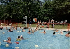 Swimming Pool Vacation Camp For The Blind Spring Valley New York postcard s304