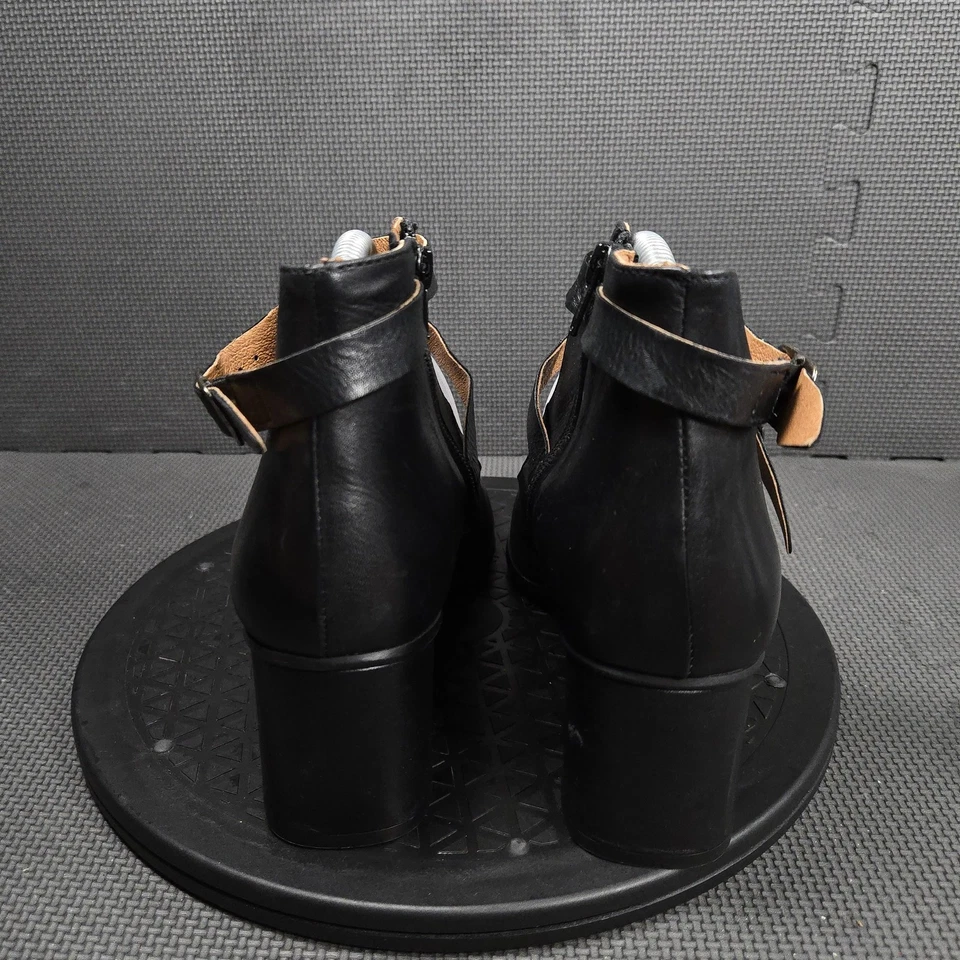 Zapatos Miz Mooz para mujer talla 42 negros Janella cuero Mary Jane tacón bloque tiras Foto 4 de 4