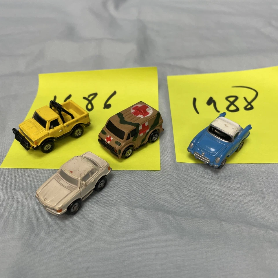 Galoob Micro Machines Vintage 1986 1987 1988 1989 Lot of 27 Lifted Speed Shop - Image 2 of 4