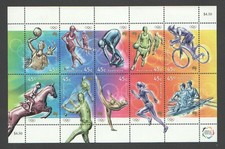 Australia minisheet SG2005 Olympics 2000 mint light hinge mark