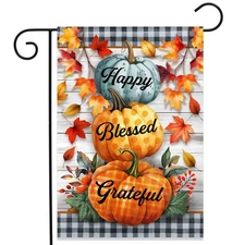 Briarwood Lane Happy Blessed Grateful Double-Sided Garden Flag