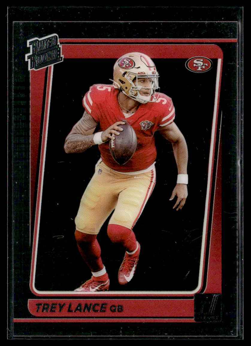 2021 Clearly Donruss Trey Lance Rookie San Francisco 49ers #54