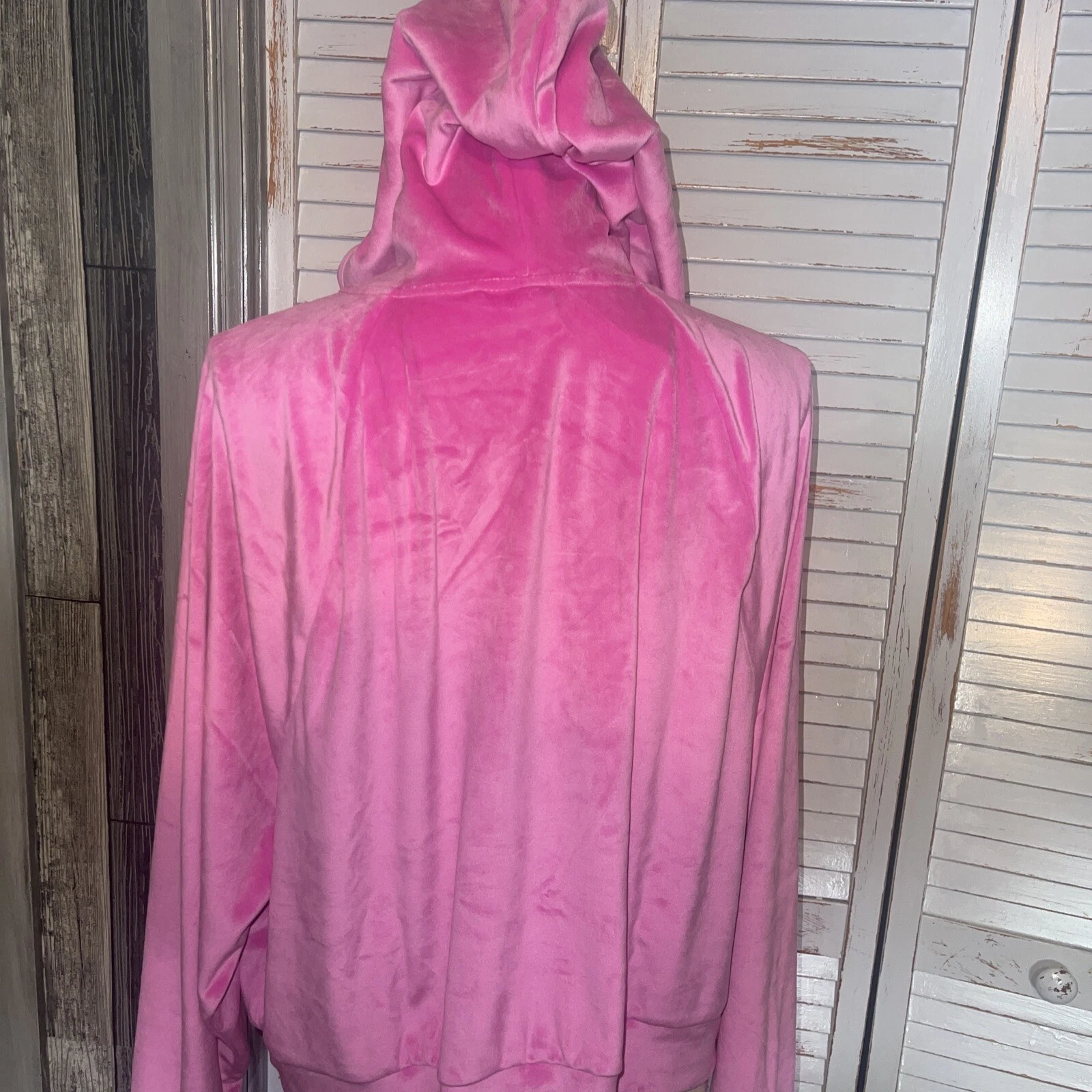 UNDERCOVER Victoria Secret On Point velluto rosa nuovo con etichette Hoddie XL