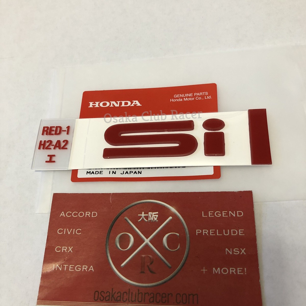 New OEM 88-91 Honda Civic CRX Si Emblem Rear USDM 89 90 ED7 ED9