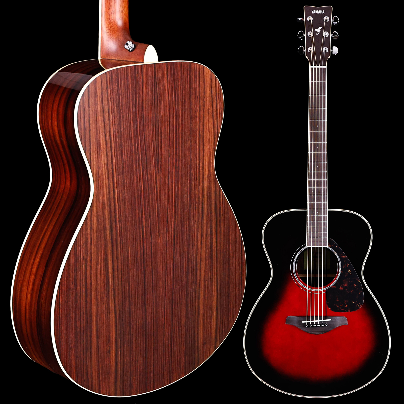 Yamaha FS830 Small Body Solid Top Rosewood Back Sides Dusk Sun Red Yamaha FS830 Small Body Solid Top Rosewood Back Sides Dusk Sun Red